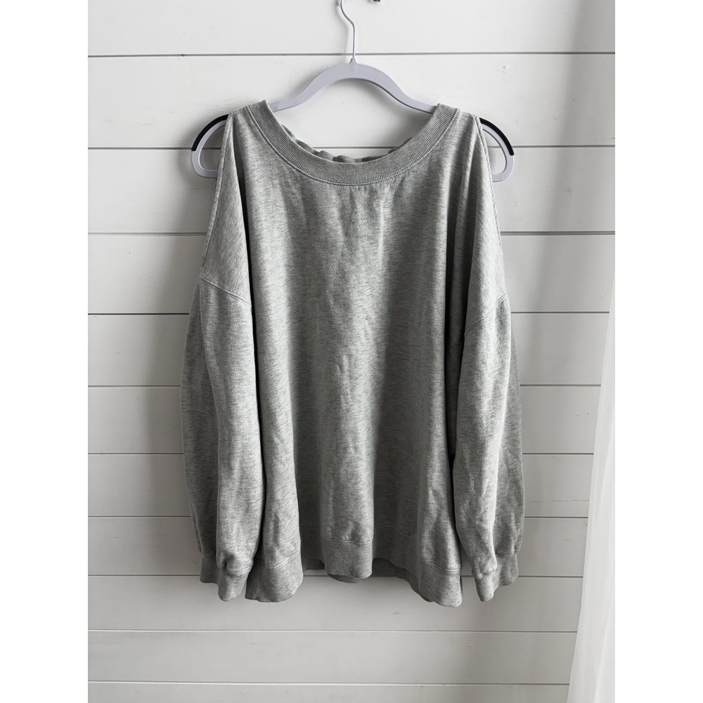Hurley Crew Neck With Shoulder Cutouts‎ Gray Size XL